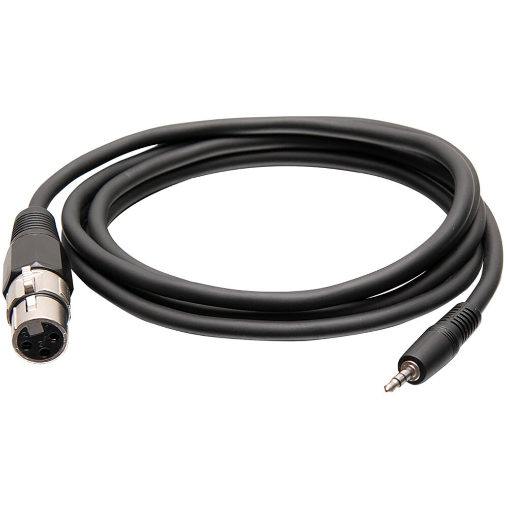 3 foot 3.5 mm TRS male to XLR female balanced audio cable — view 4
