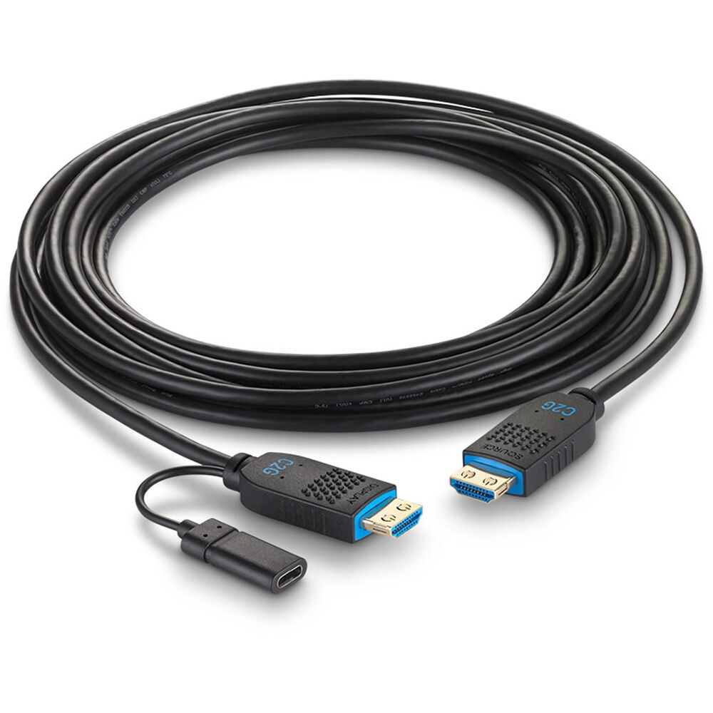 50ft (15.2m) C2G Performance Series High Speed HDMI Active Optical Cable (AOC) - 4K 60Hz Plenum Rated — view 2