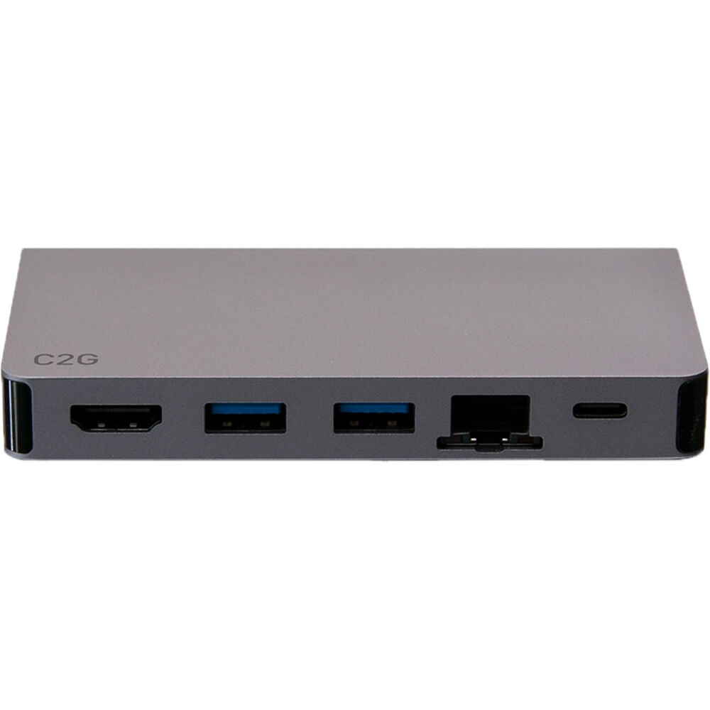 USB-C Travel Dock,HDMI 4K30,2USB,Eth,PD — view 2