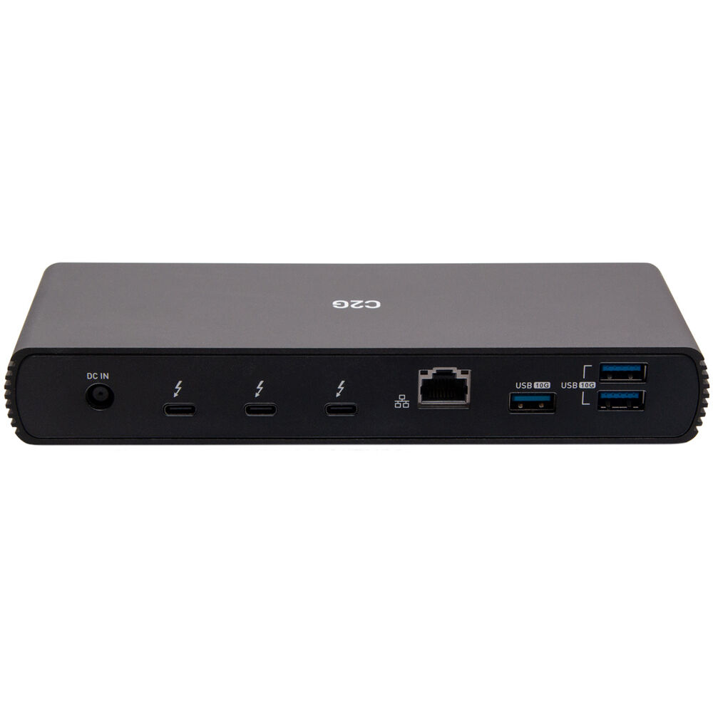 Thunderbolt 4 USB-C 10-in-1 Dual Display Docking Station with Ethernet, USB, SD Card Reader, 3.5mm Audio and Power Delivery up to 90W - 4K 60Hz (TAA Compliant) — view 2