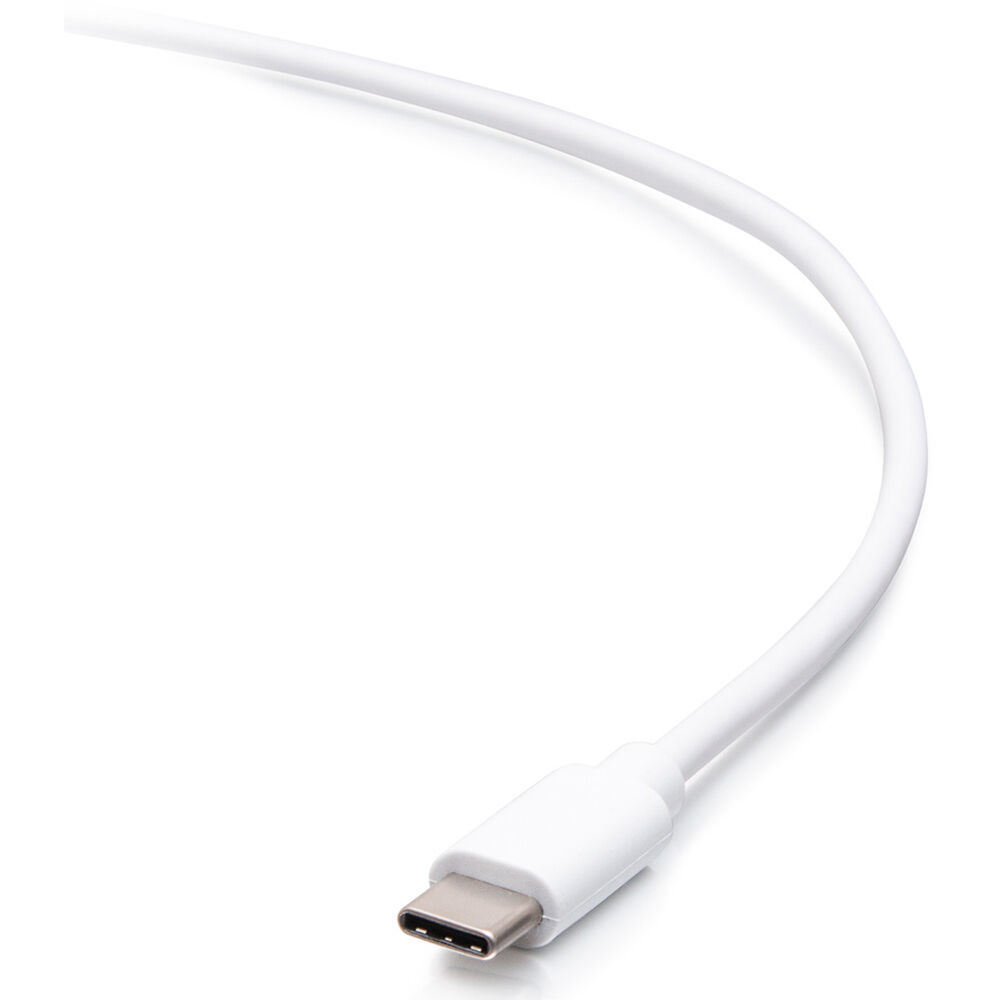 10 ft white USB-C to Lightning cable for Apple device charging and syncing — view 2