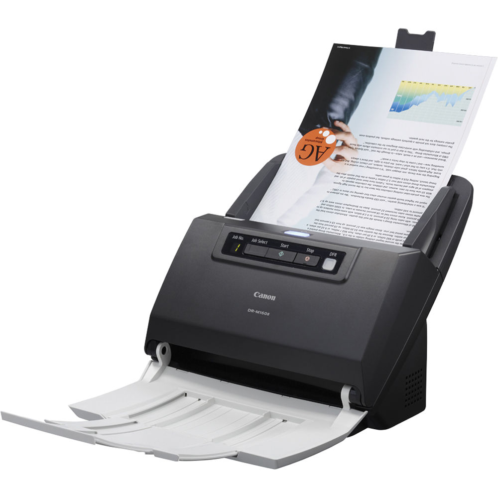 Canon imageFORMULA DR-M160II desktop document scanner with 60-sheet ADF and duplex scanning — view 3
