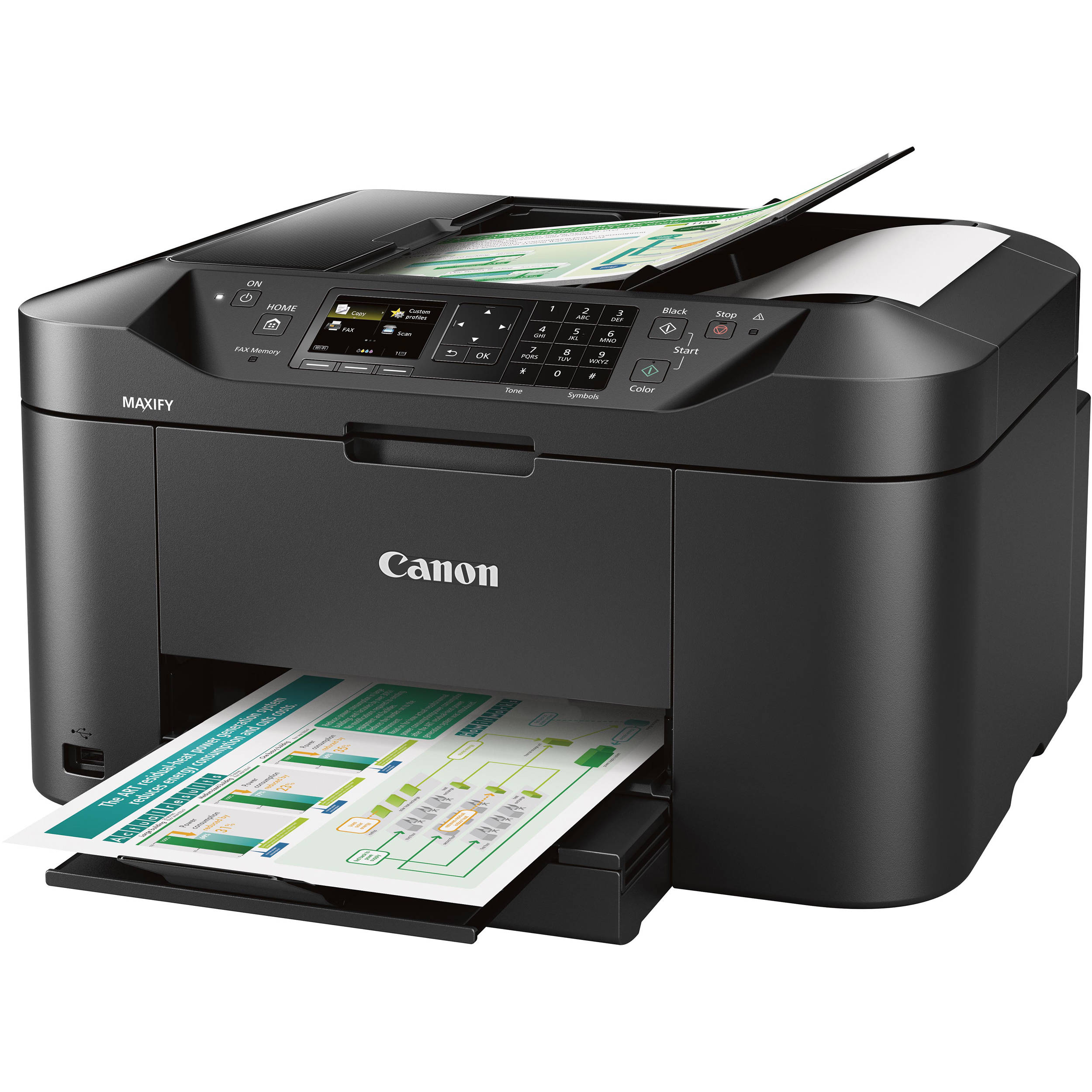 Canon MAXIFY MB2120 wireless all-in-one printer for home office print, copy, scan, and fax — view 4