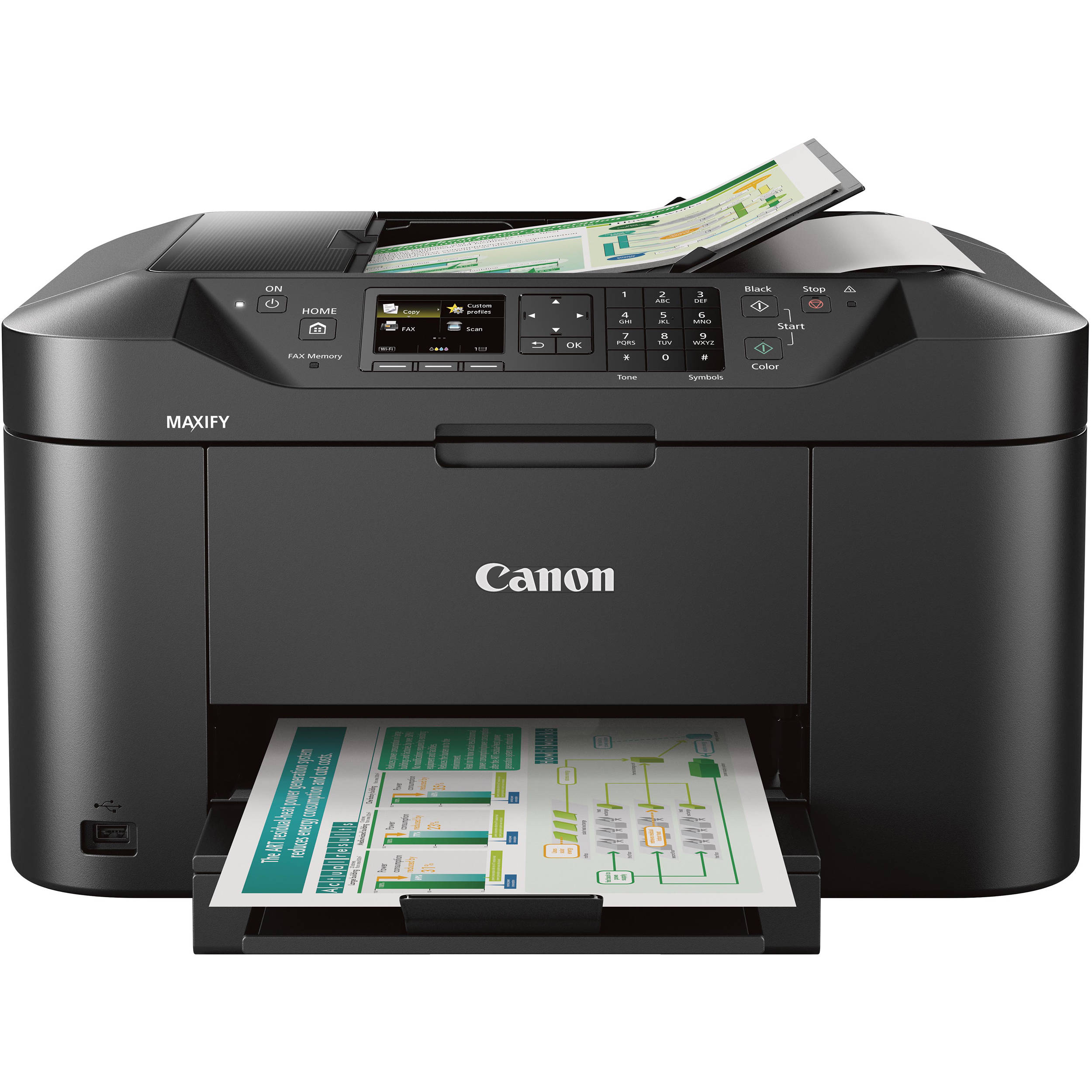 Canon MAXIFY MB2120 wireless all-in-one printer for home office print, copy, scan, and fax — view 5