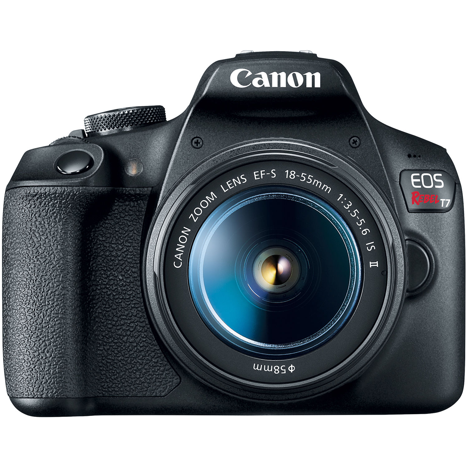 Canon EOS Rebel T7 DSLR camera kit with 18-55mm and 75-300mm lenses — view 4