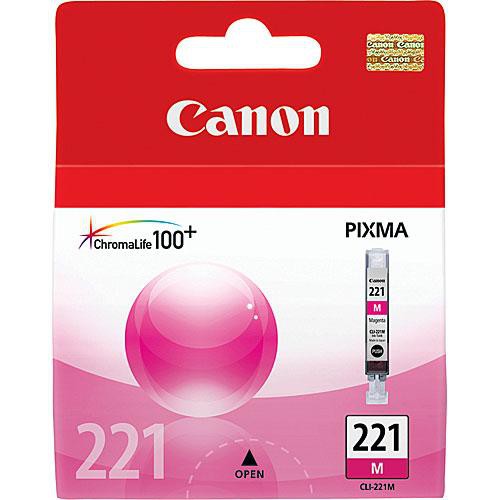 Canon CLI-221 magenta OEM ink cartridge for PIXMA IP3600, IP4600, MP620, and MP980 — view 2