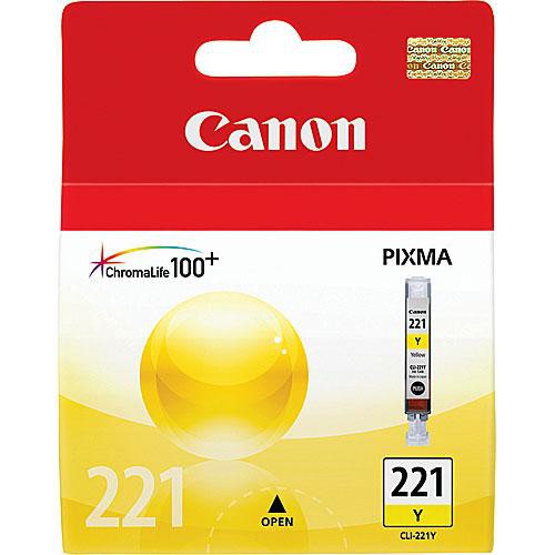 Canon CLI-221 yellow OEM ink cartridge, part number 2949B001, for PIXMA IP3600, IP4600, MP620, and MP980 — view 2