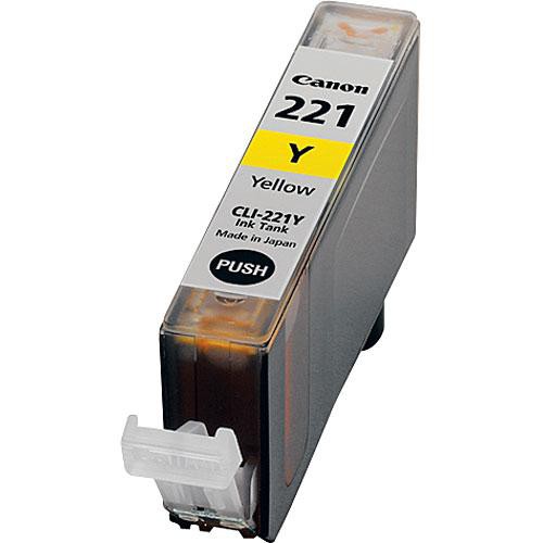 Canon CLI-221 yellow OEM ink cartridge, part number 2949B001, for PIXMA IP3600, IP4600, MP620, and MP980 — view 3