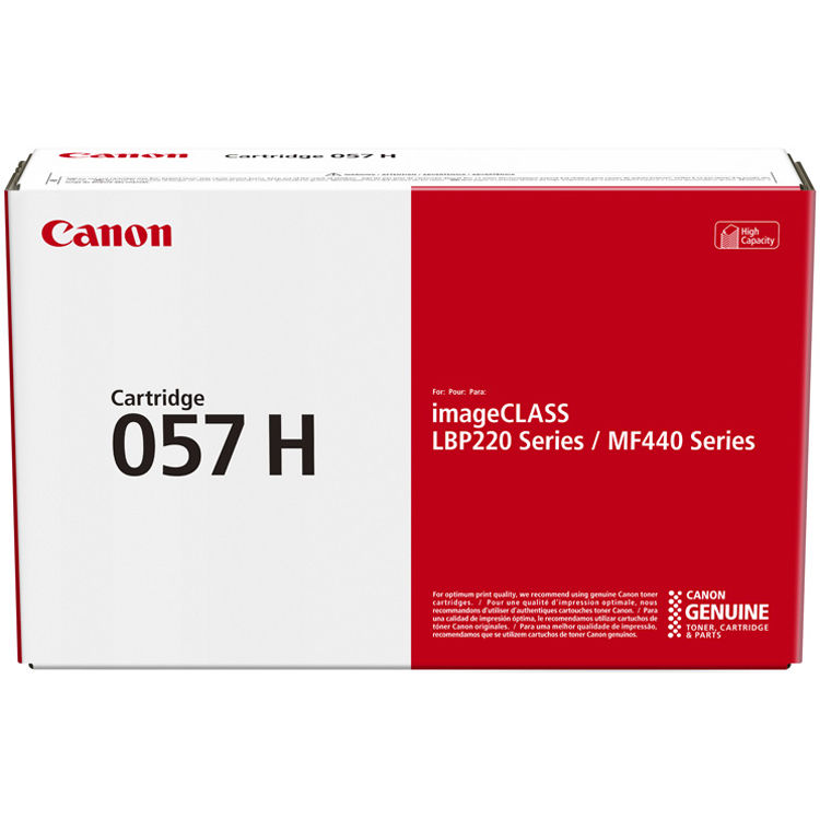 Canon 057 high capacity black toner cartridge, part number 3010C001, for LBP220 and LBP230 series — view 2