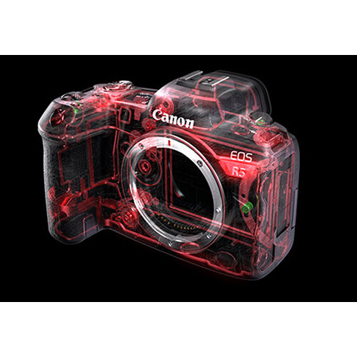 Canon EOS R5 mirrorless camera with 45 MP sensor and 8K video capability — view 14