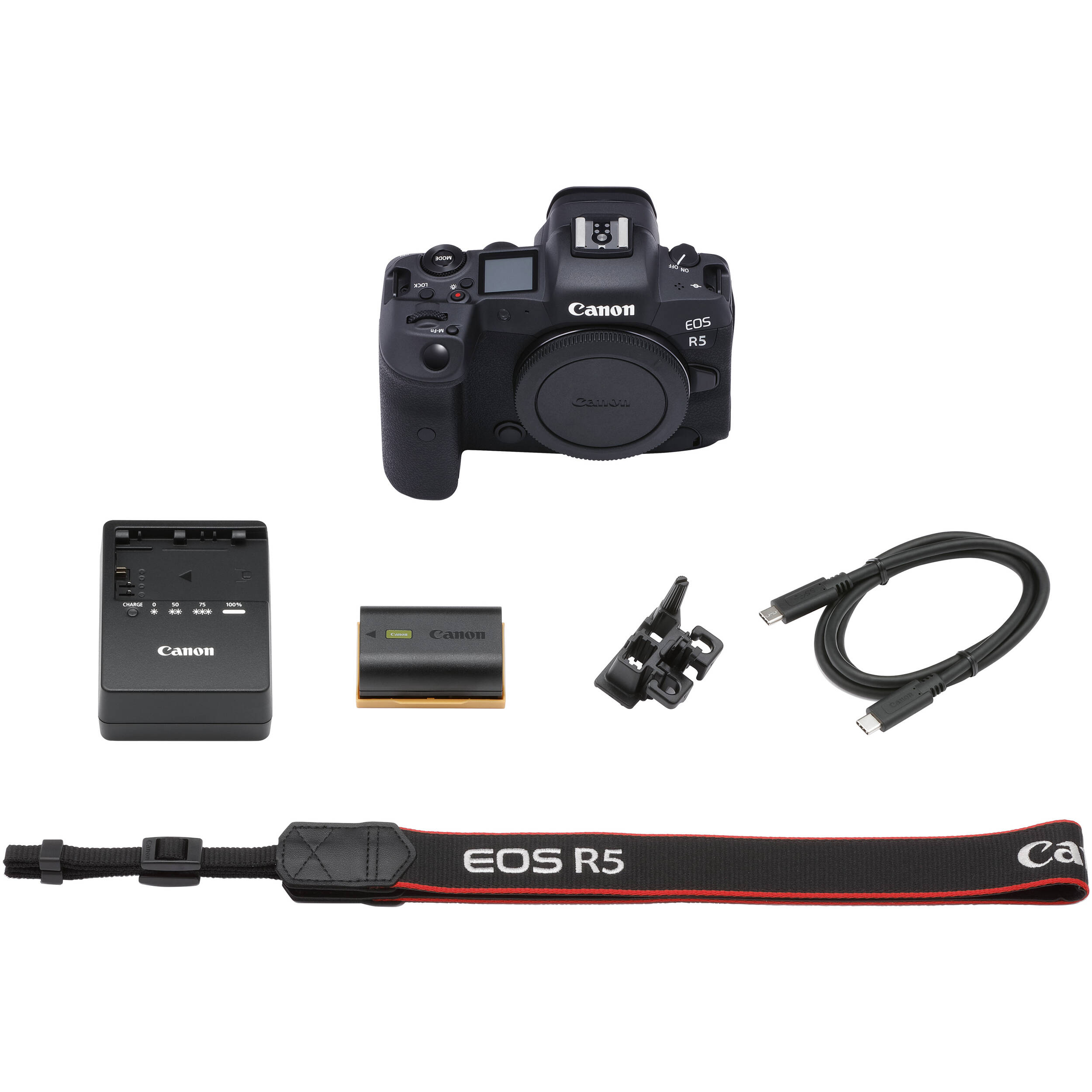 Canon EOS R5 mirrorless camera with 45 MP sensor and 8K video capability — view 8