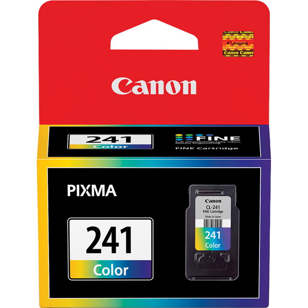 Canon CL-241 tri-color ink cartridge for compatible PIXMA MG2120 MG2220 MG3120 and MG3122 printers — view 2