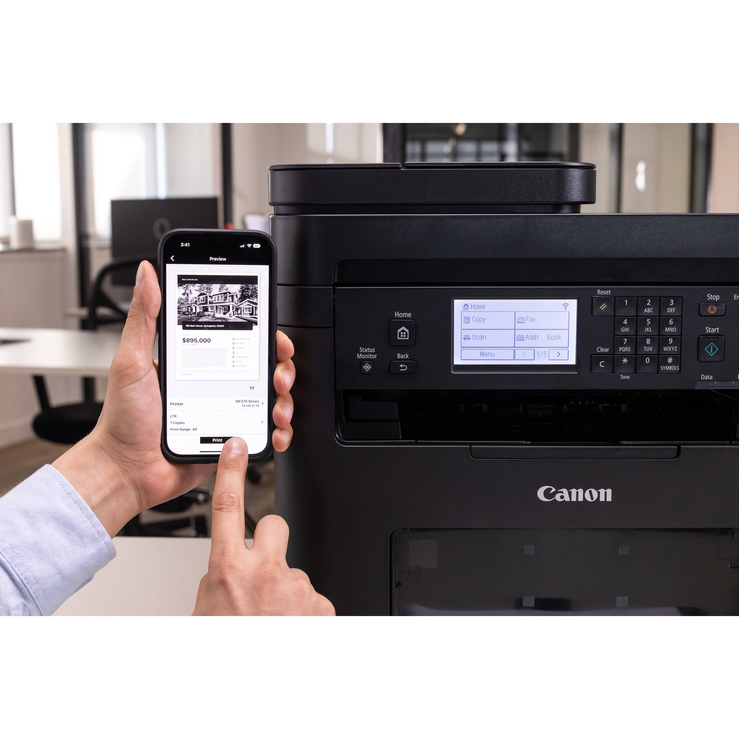 Canon imageCLASS MF275dw monochrome laser all-in-one printer with duplex printing and wireless connectivity — view 31
