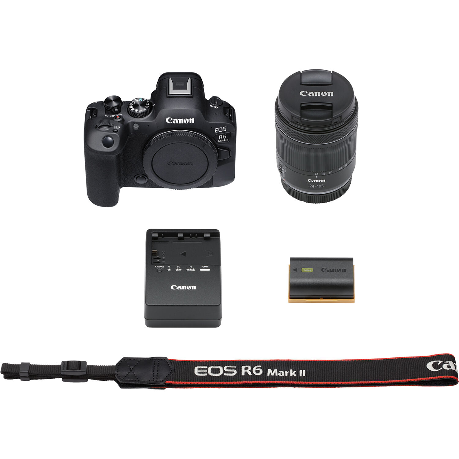 Canon EOS R6 Mark II mirrorless camera kit with RF24-105mm F/4-7.1 IS STM lens — view 10