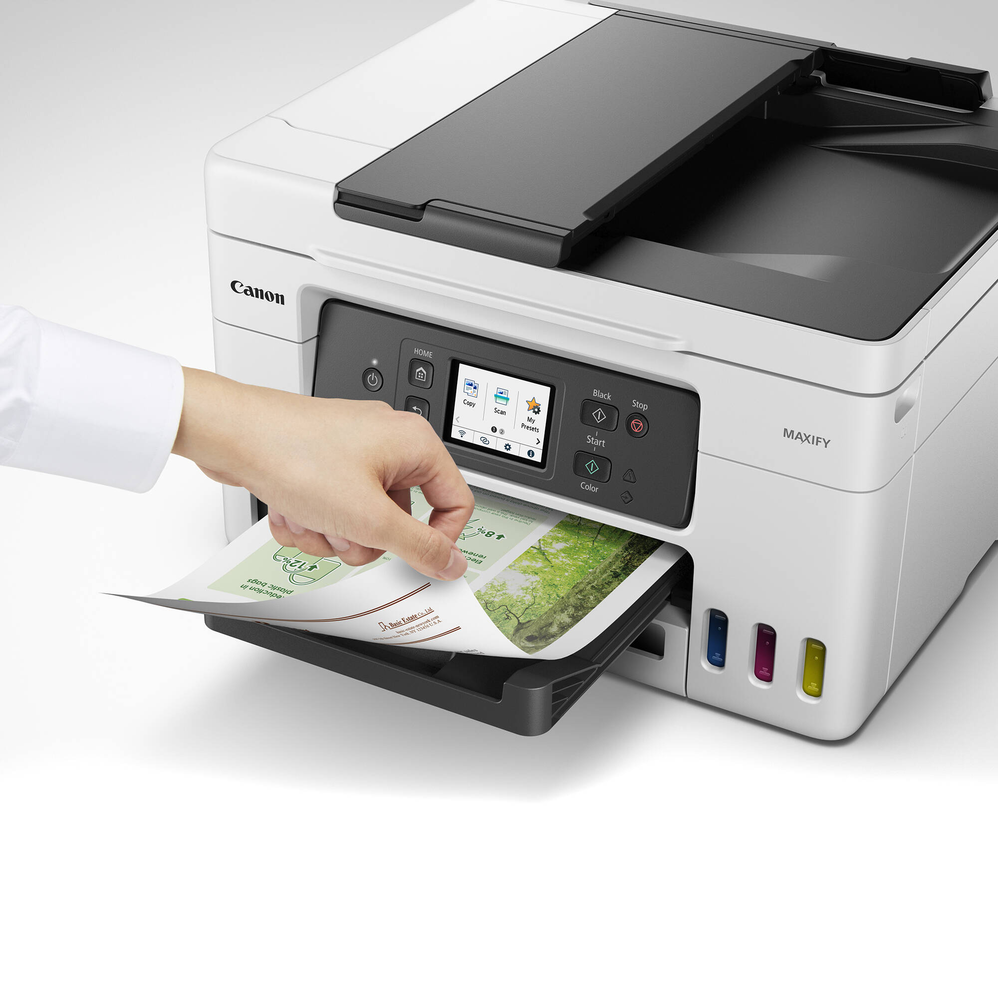 Canon MAXIFY GX4020 wireless MegaTank color all-in-one printer for small office use — view 4