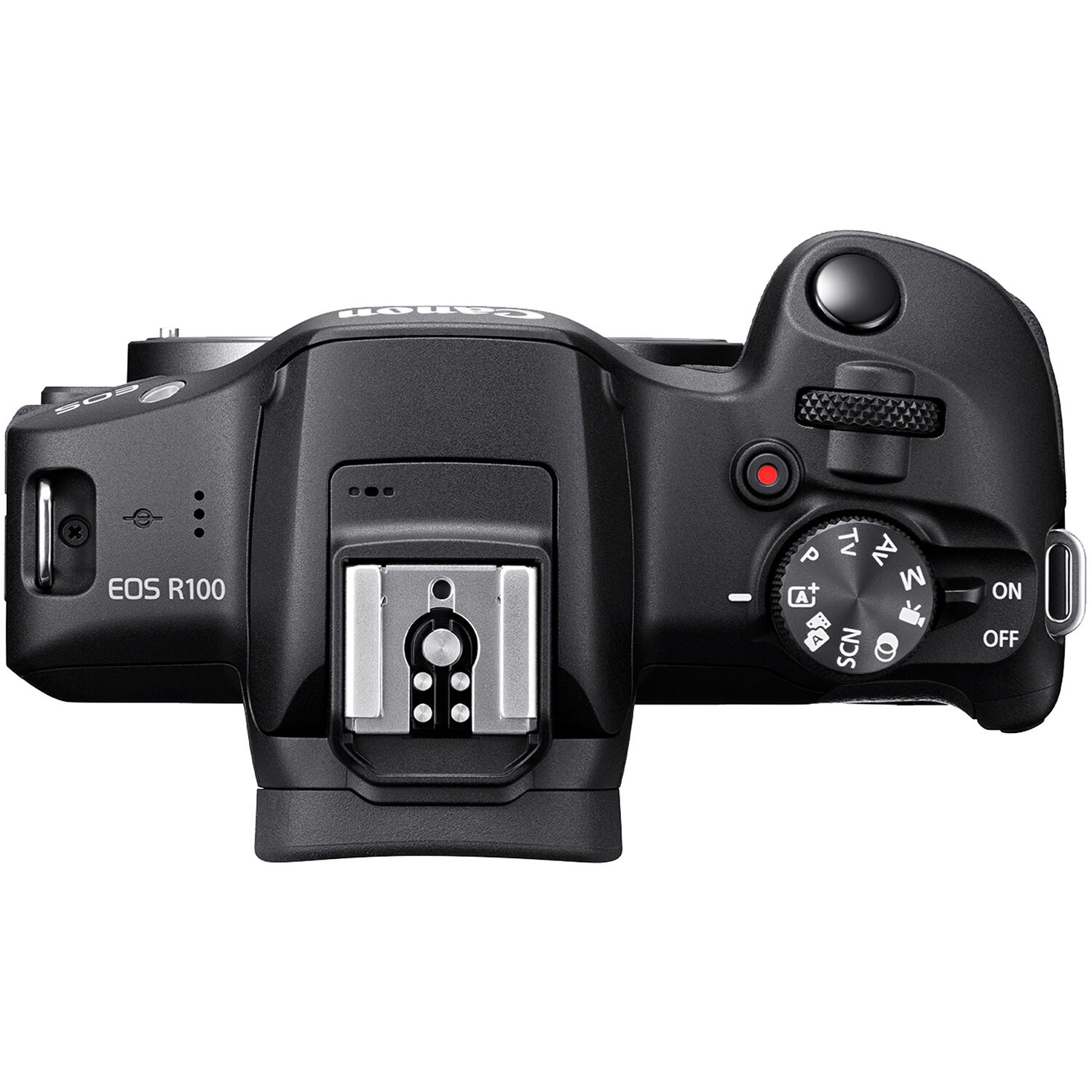 Canon EOS R100 mirrorless camera kit with 18-45mm and 75-300mm lenses — view 5