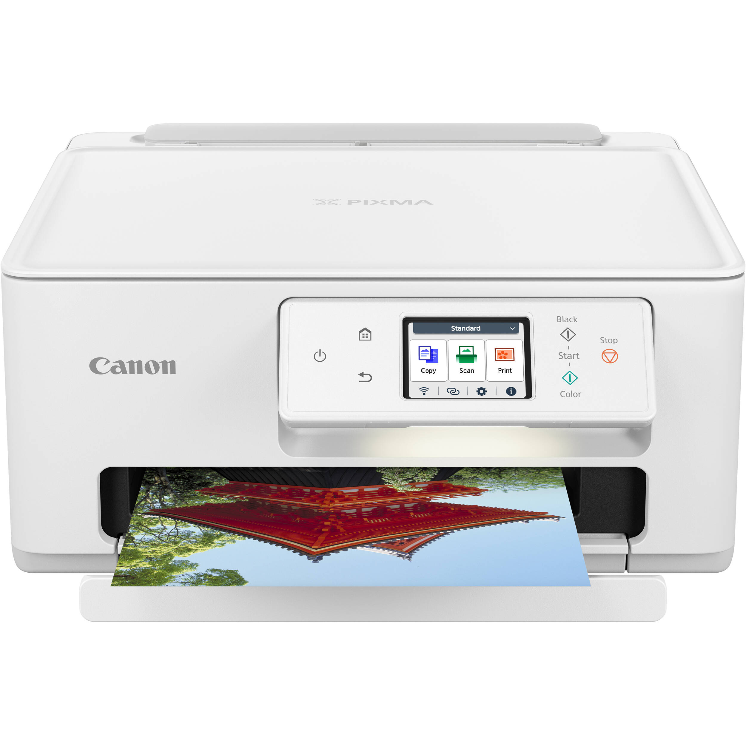 Canon PIXMA TS7720 wireless all-in-one inkjet printer with touchscreen for home office printing — view 2