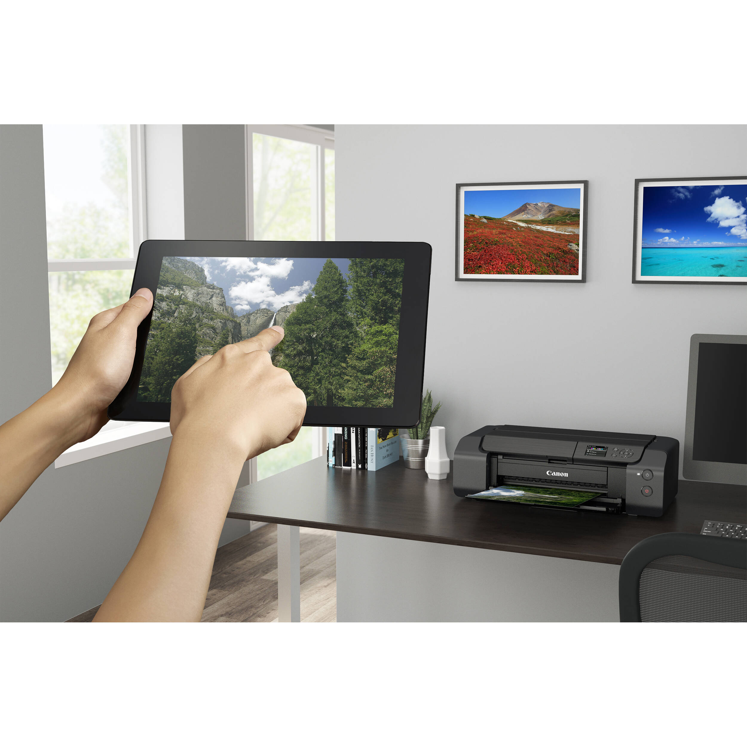 CANON - SOHO AND INK PIXMA PRO-200S WIRELESS INKJET PHOTO PRINTER — view 10