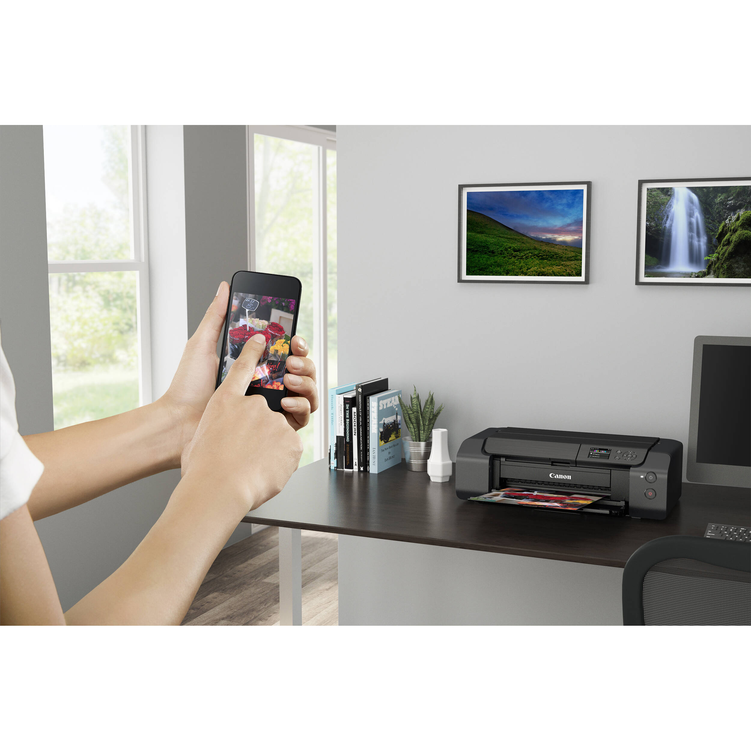 CANON - SOHO AND INK PIXMA PRO-200S WIRELESS INKJET PHOTO PRINTER — view 11