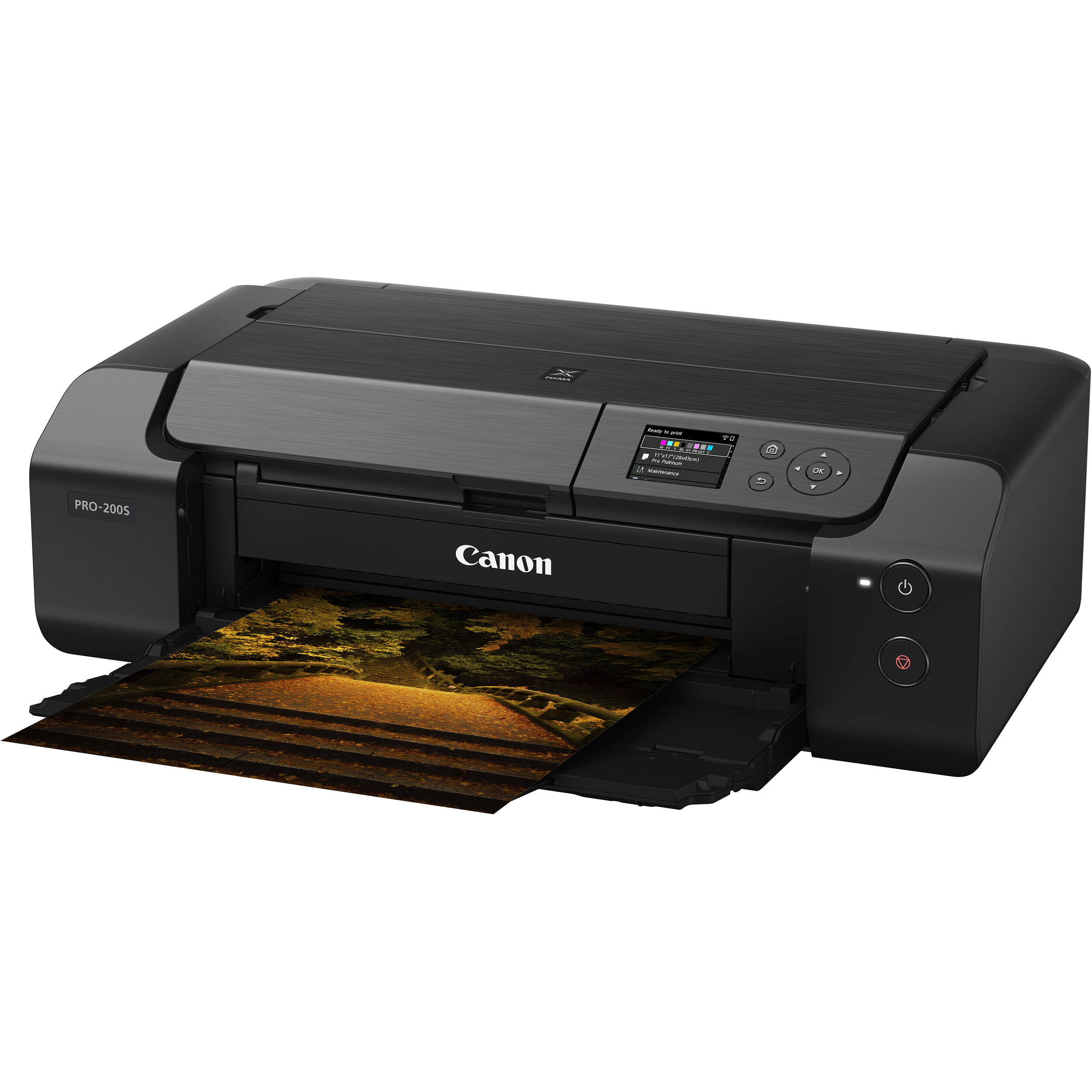 CANON - SOHO AND INK PIXMA PRO-200S WIRELESS INKJET PHOTO PRINTER — view 2
