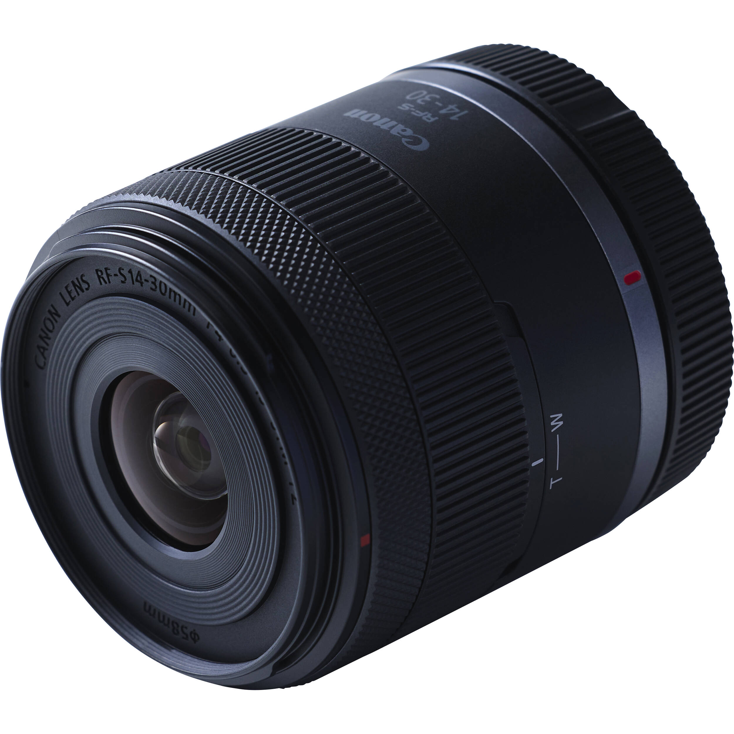 Canon EOS R50 V mirrorless camera with 14-30mm lens, front view — view 15