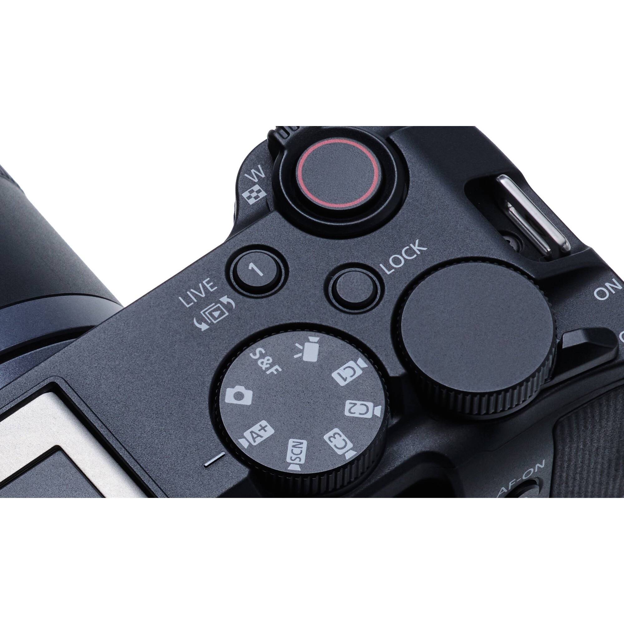 Canon EOS R50 V mirrorless camera with 14-30mm lens, front view — view 7