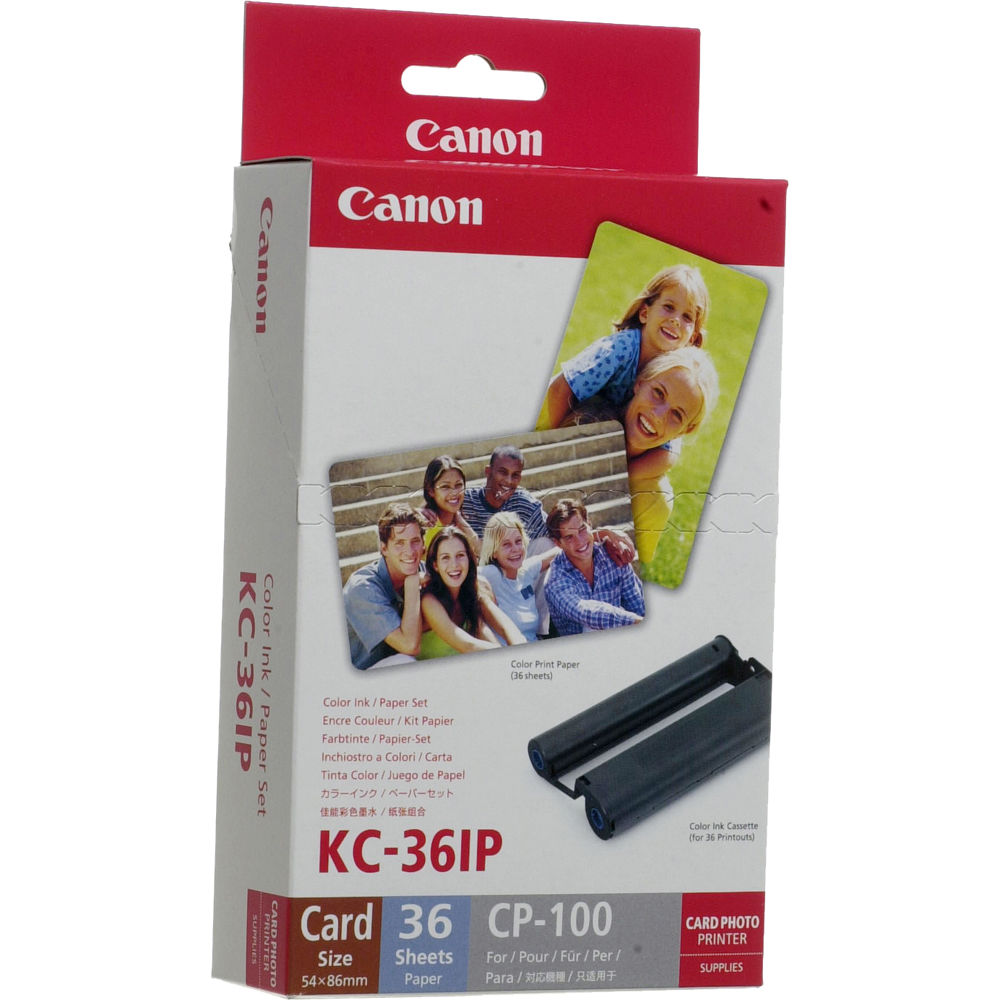 Canon KC-36IP Color Ink and Paper Set for SELPHY CP Series | OEM