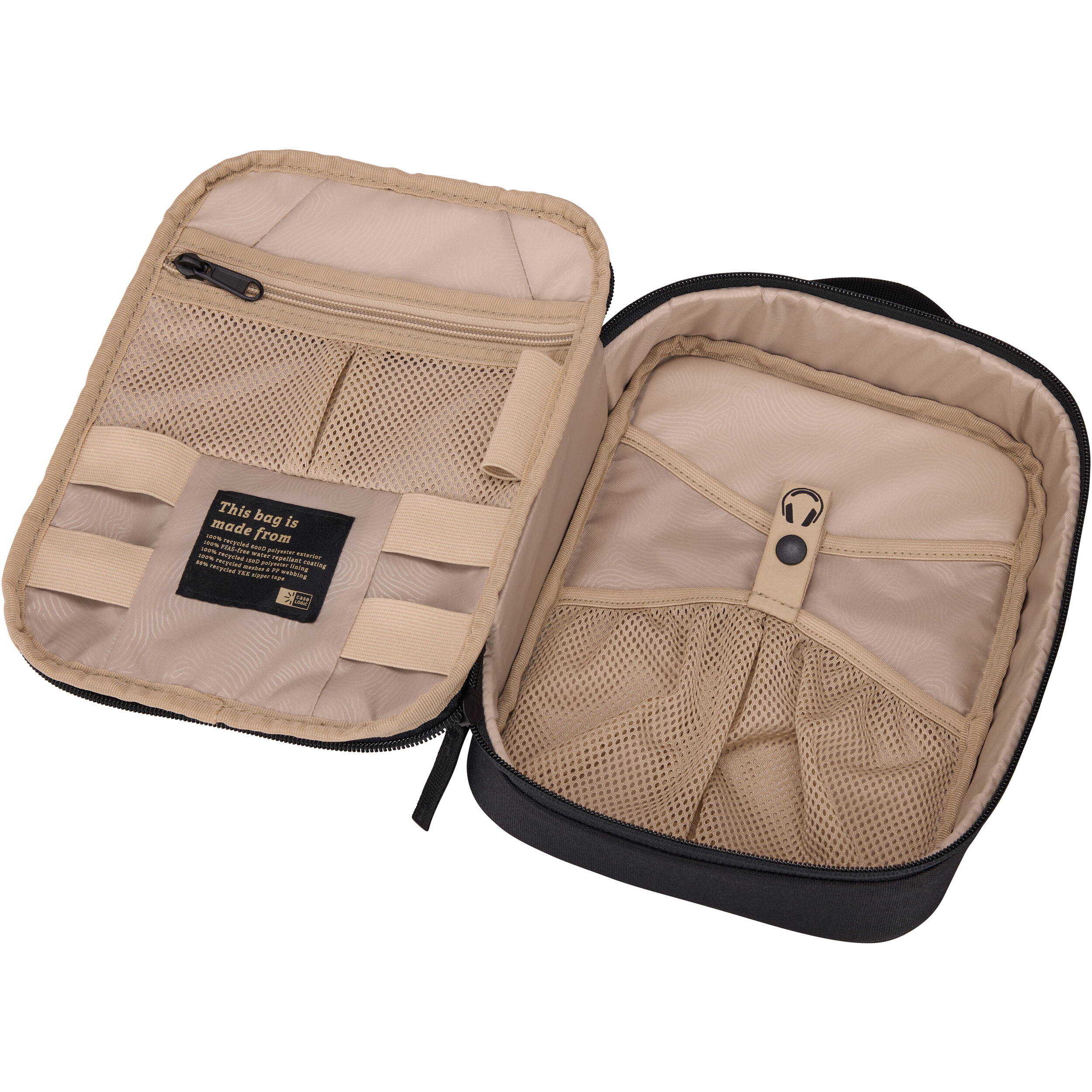 CASE LOGIC Invigo Accessory Case Large black organizer for cables adapters and small accessories — view 3