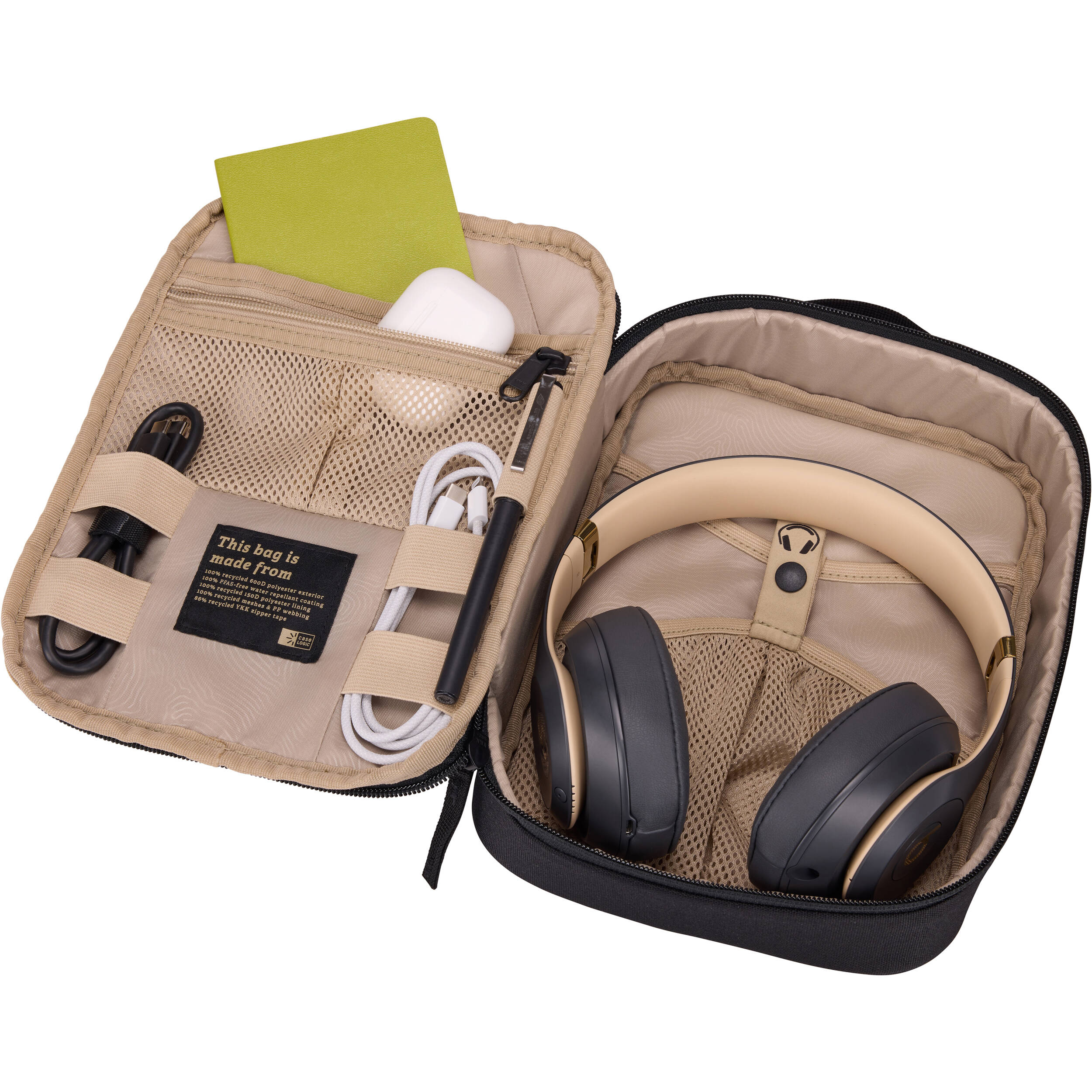 CASE LOGIC Invigo Accessory Case Large black organizer for cables adapters and small accessories — view 4
