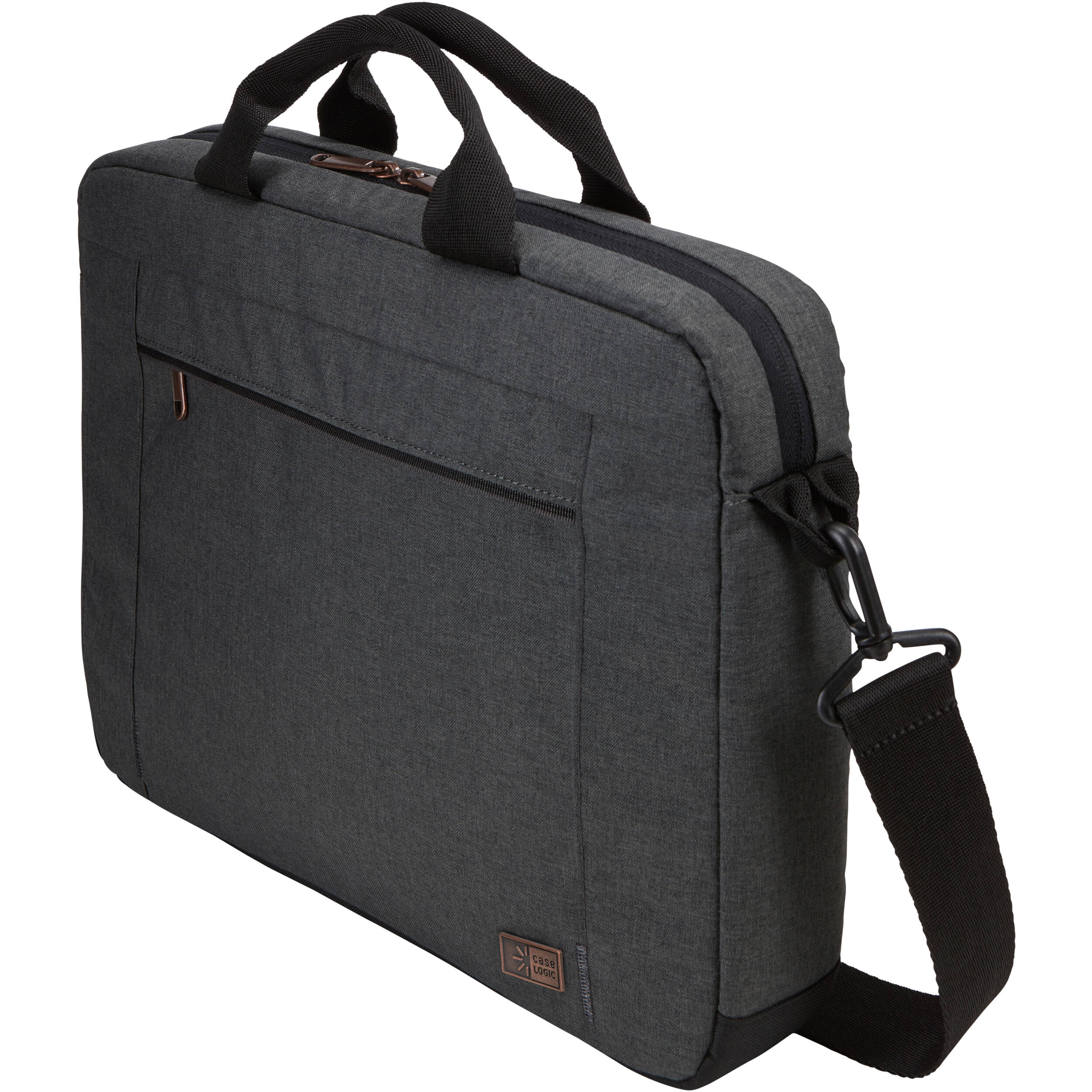 CASE LOGIC Era 14-inch attache laptop bag in black with slim professional design — view 4