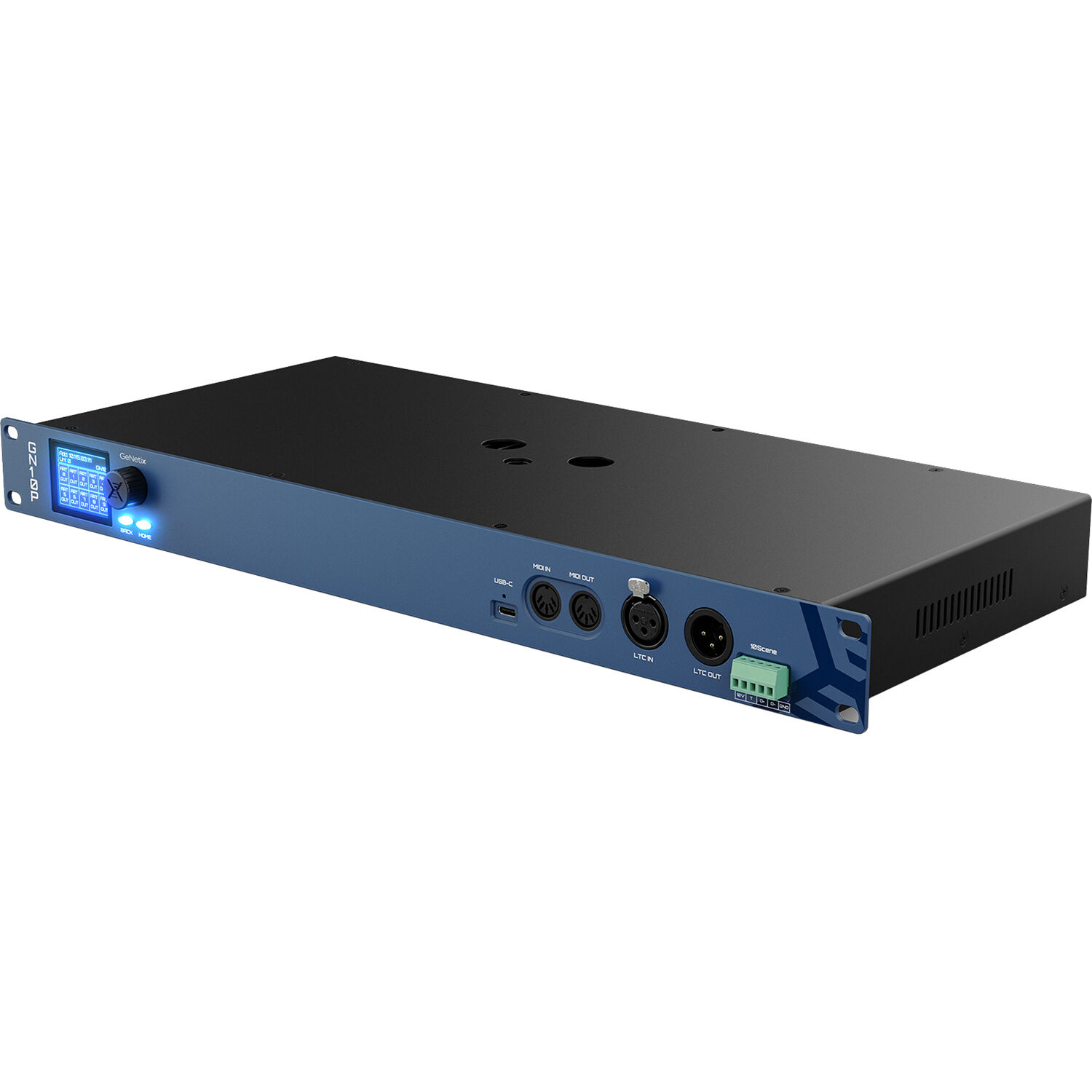 CHAUVET & SONS GeNetix GN10P 10-port install node with Phoenix connectors for AV control wiring — view 3