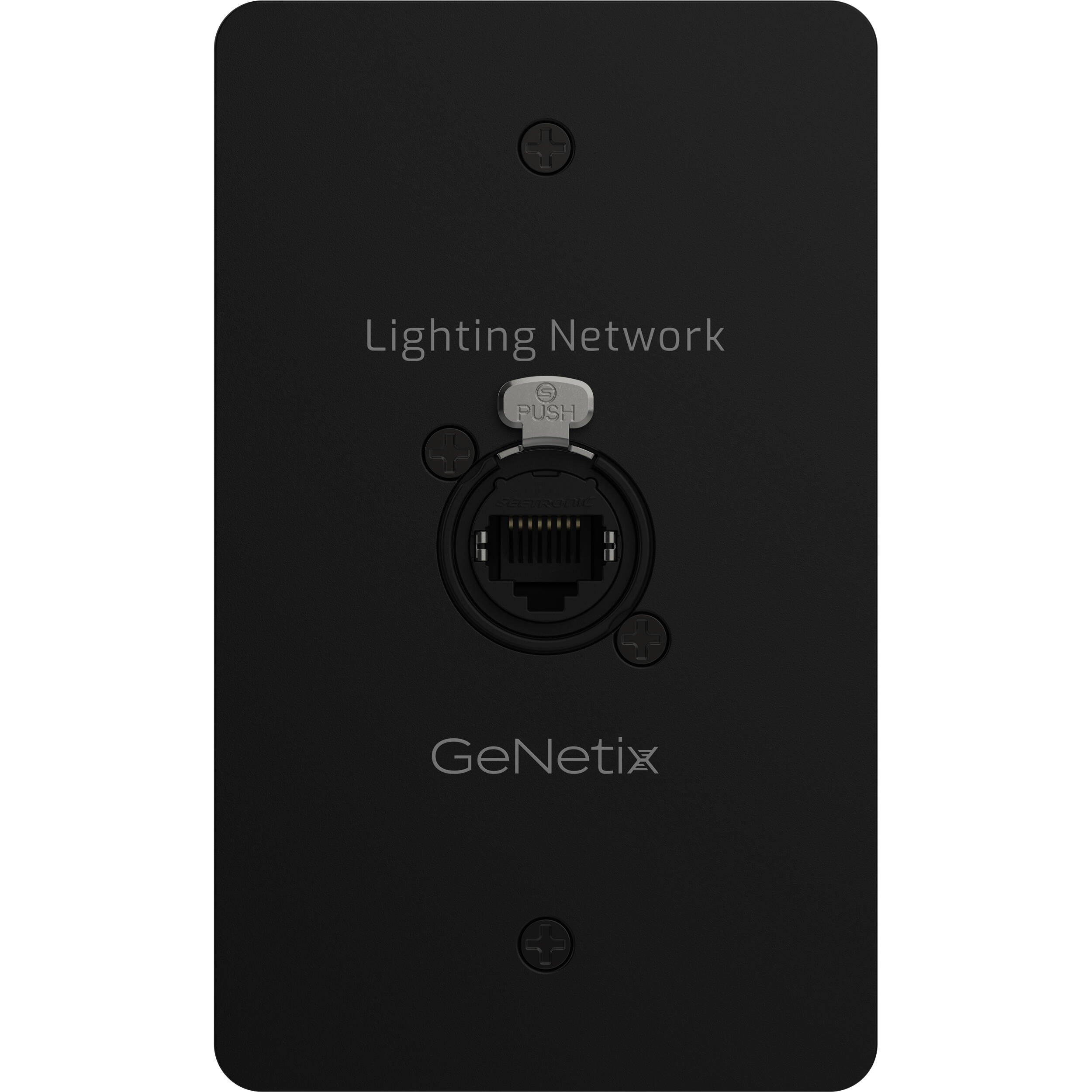 CHAUVET GeNetix network pass-through wall plate US for clean AV cable routing — view 2