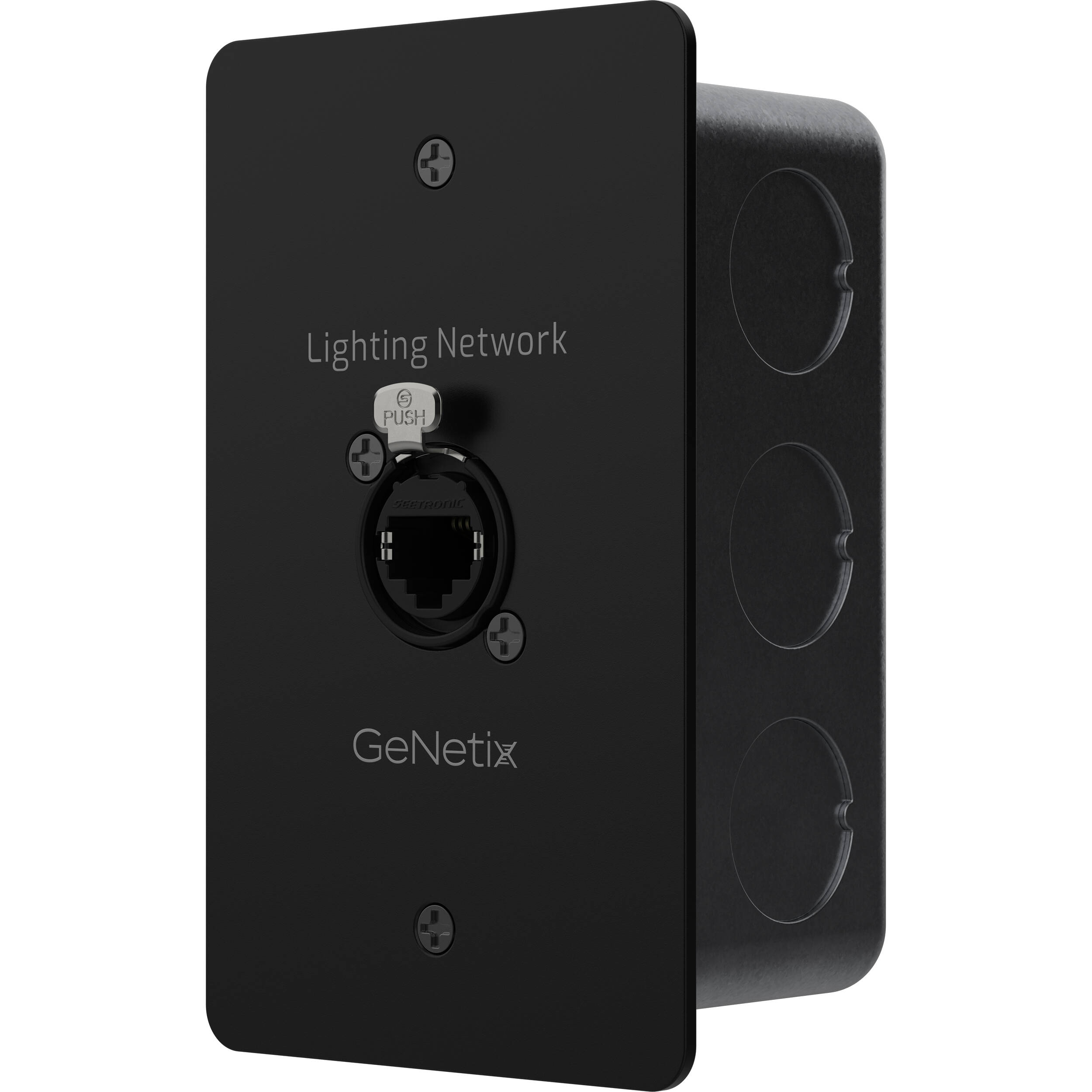 CHAUVET GeNetix network pass-through wall plate US for clean AV cable routing — view 3