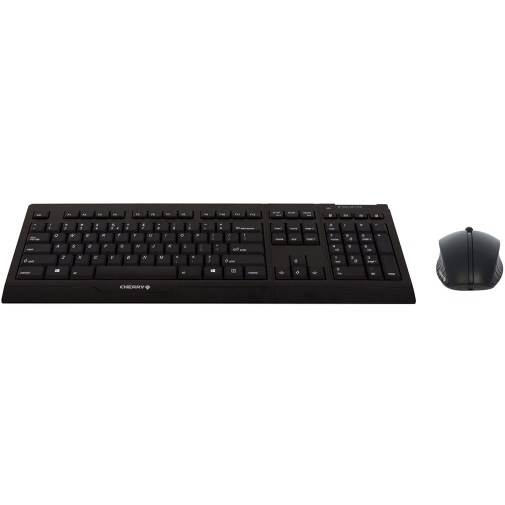 CHERRY wireless keyboard and mouse set, black, 104+4 keys, 128-bit AES encryption — view 2