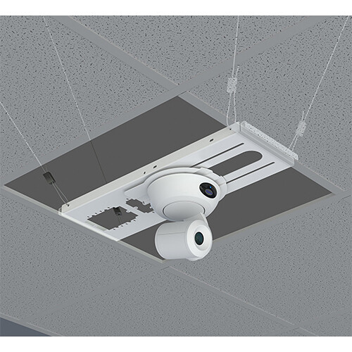 Chief CMS446 8 in CAM plate mounting bracket for compatible projector mounts in black — view 3