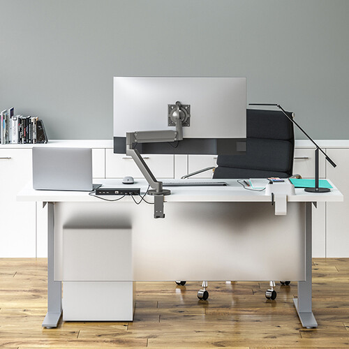 Chief DMA1S single silver monitor arm with gas spring height adjustment and VESA mount — view 13
