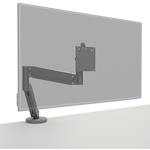 Chief DMA1S single silver monitor arm with gas spring height adjustment and VESA mount — view 4