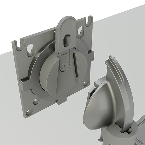 Chief DMA1S single silver monitor arm with gas spring height adjustment and VESA mount — view 8