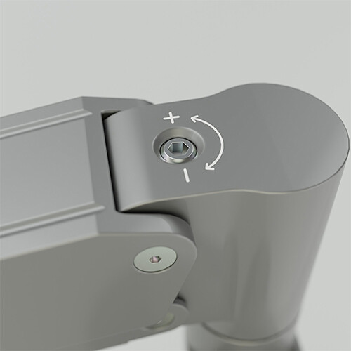 Chief DMA1S single silver monitor arm with gas spring height adjustment and VESA mount — view 9
