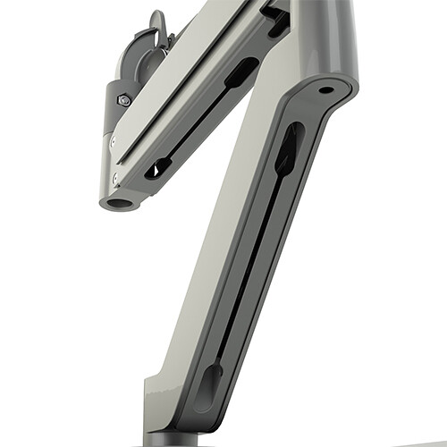 Chief DMA2S silver dual monitor arm mount with gas spring adjustment — view 6