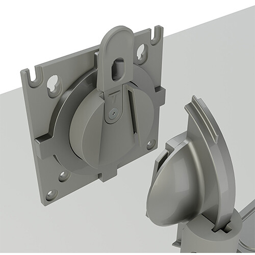 Chief DMA2S silver dual monitor arm mount with gas spring adjustment — view 8