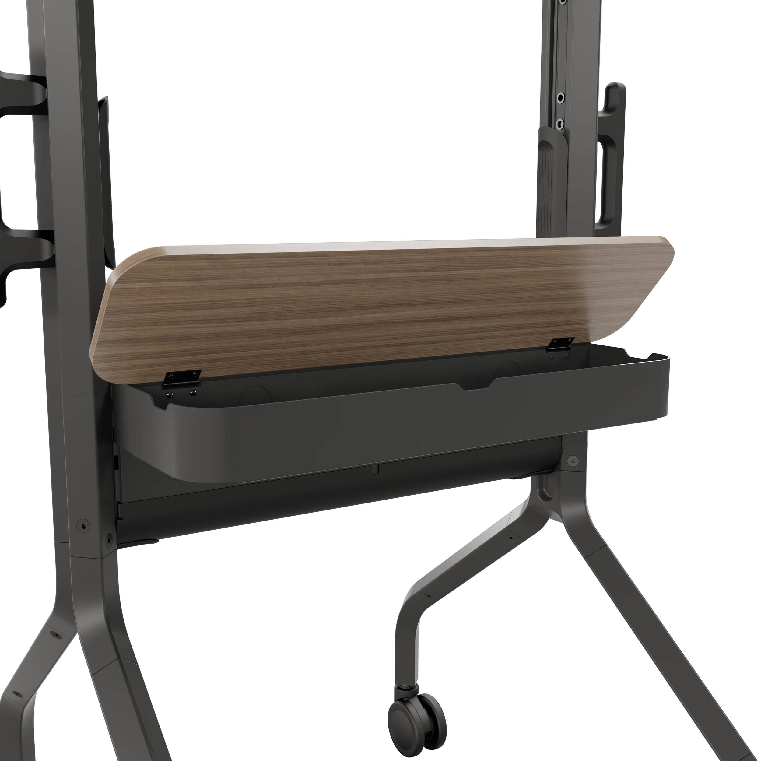 Chief LSCUB large universal modal cart in black for mobile AV display deployments — view 5