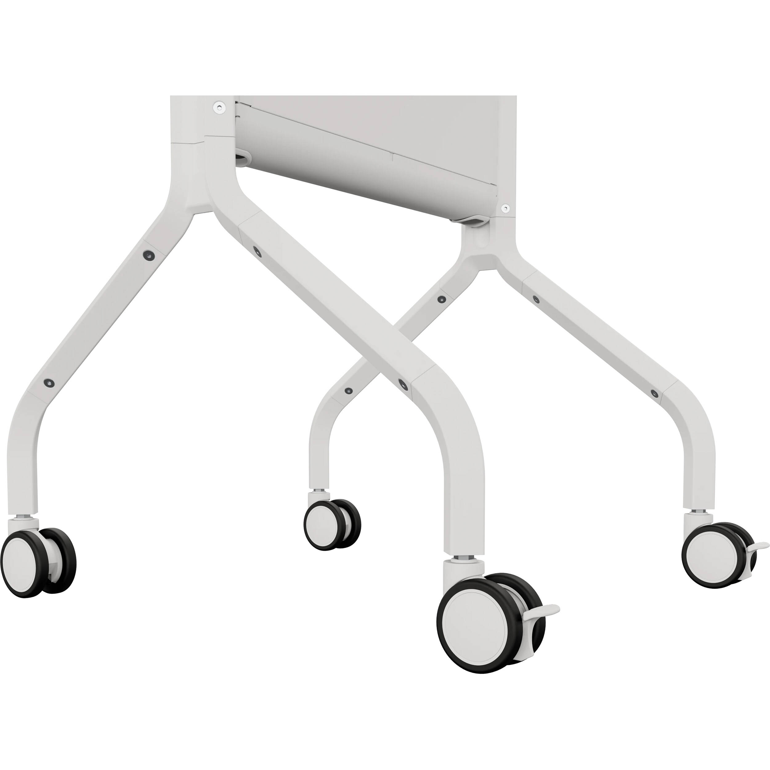 Chief LSCUW large universal modal cart in white for mobile AV display deployments — view 3