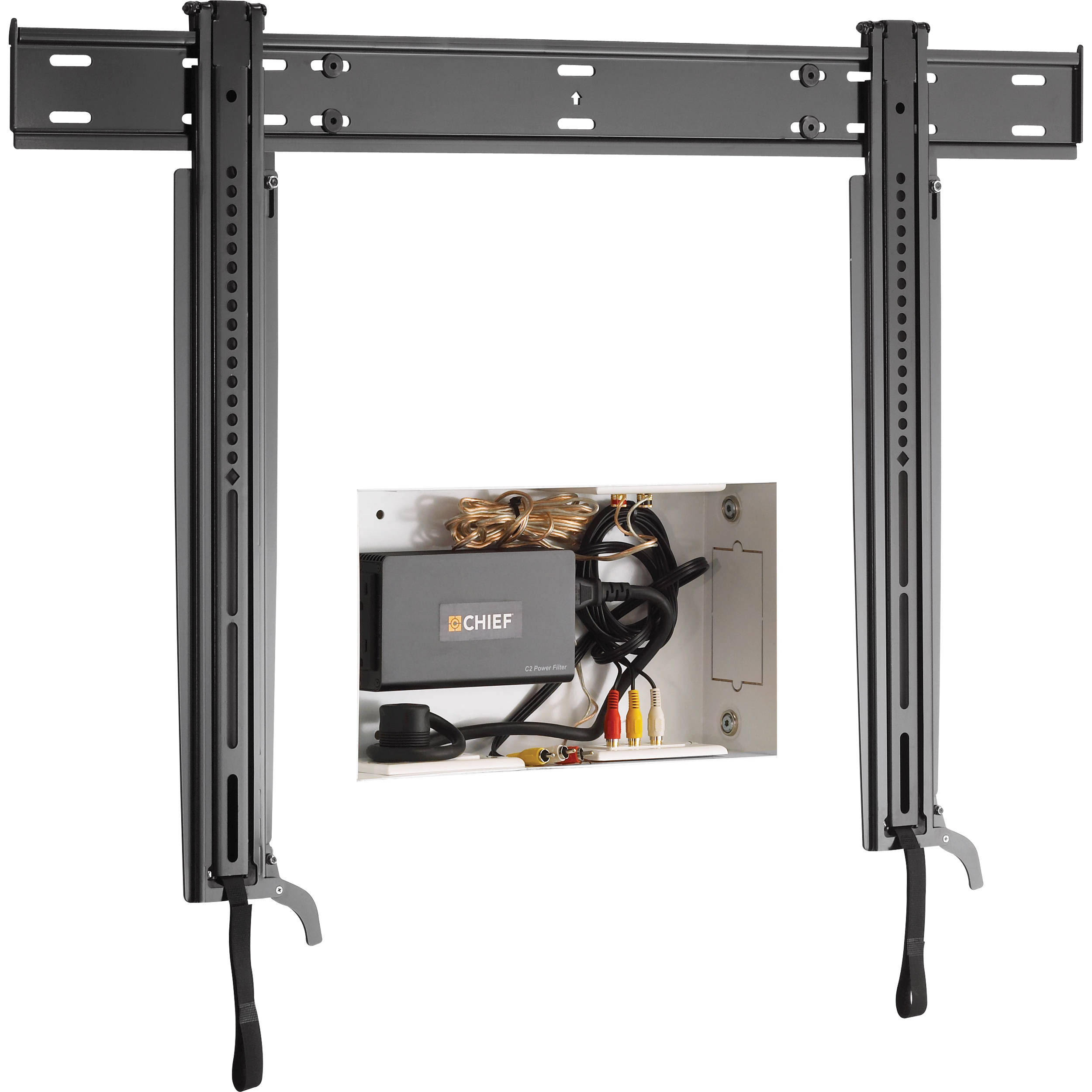 Chief LSTU Thinstall ultra-thin flat panel wall mount in black for commercial displays — view 5