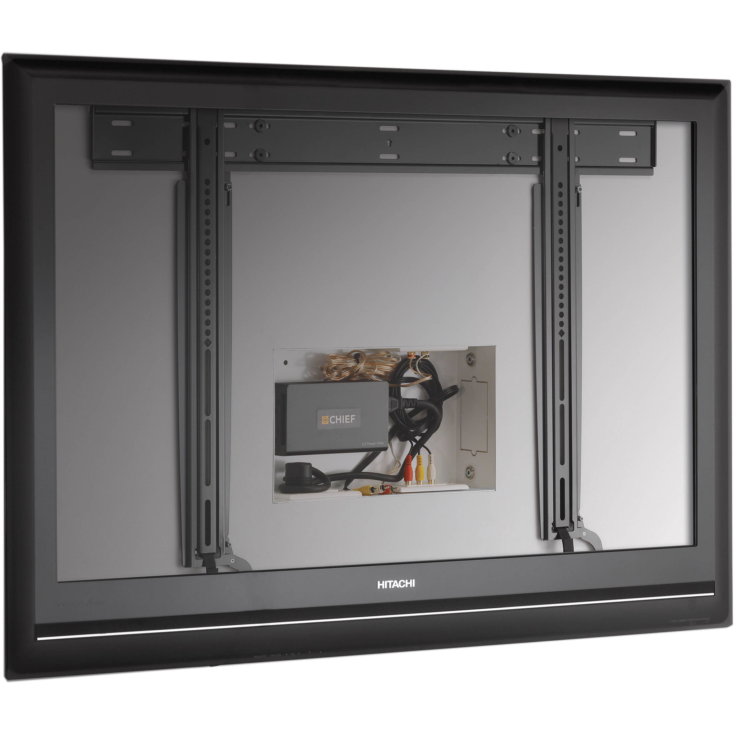 Chief LSTU Thinstall ultra-thin flat panel wall mount in black for commercial displays — view 7
