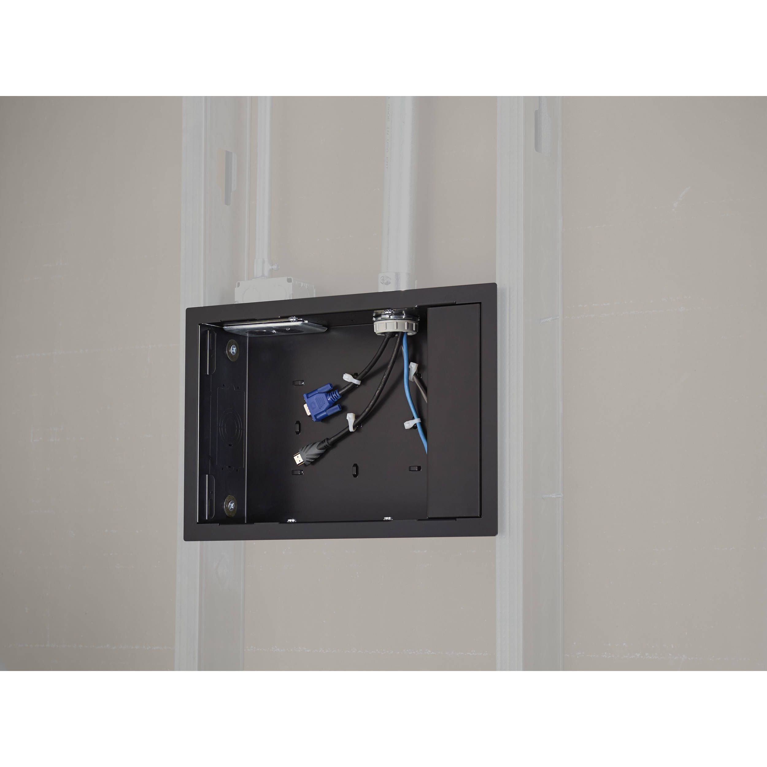 Chief PAC525F-KIT black flange kit for PAC525 in-wall box installations — view 5