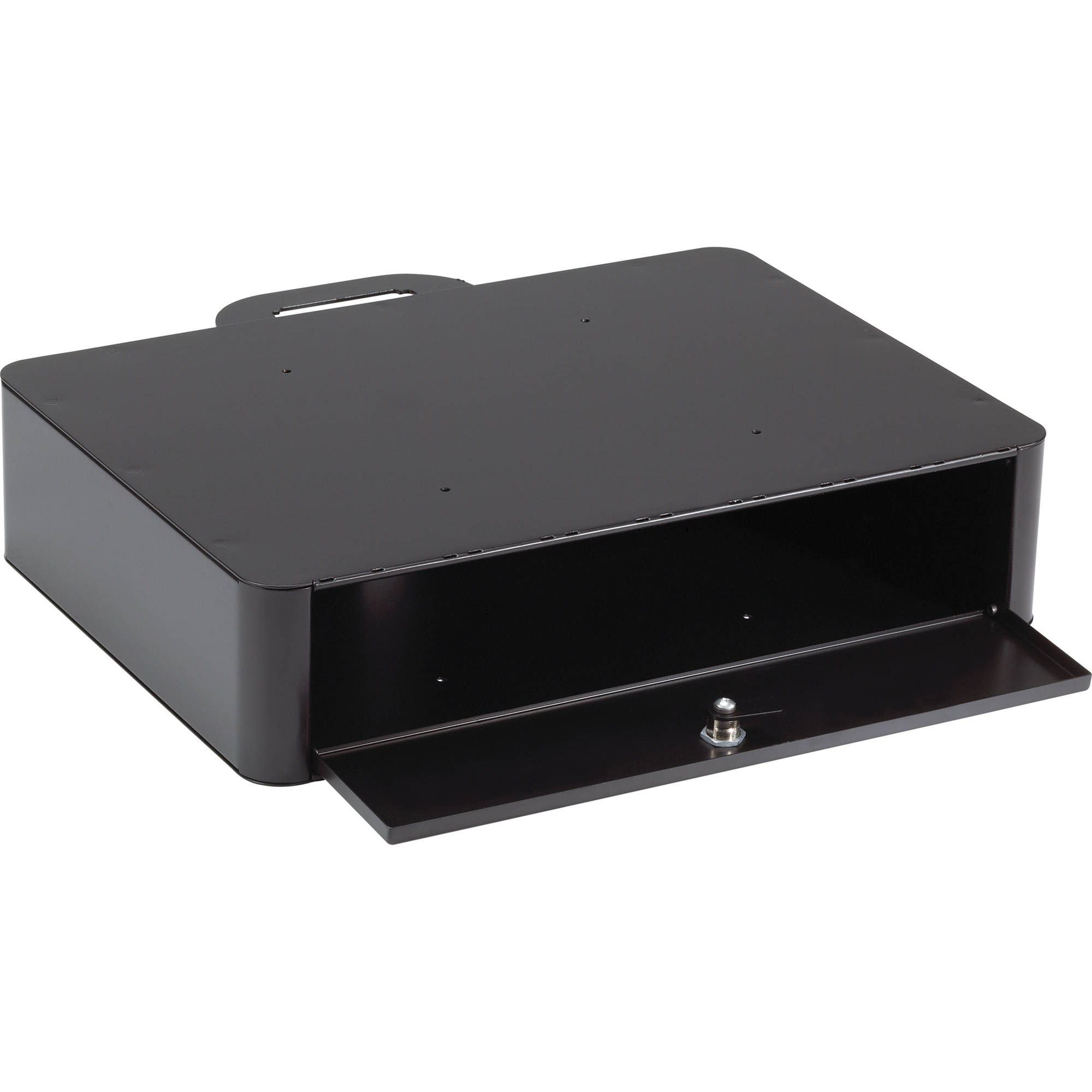 Chief PAC730B secure storage shelf for laptops and DVD players on AV carts and stands — view 3