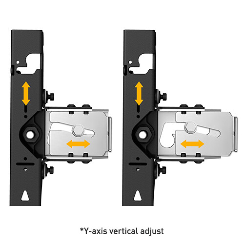 Chief TiLED left-side mount for Unilumin USLIM 50 direct-view LED video wall panels — view 3