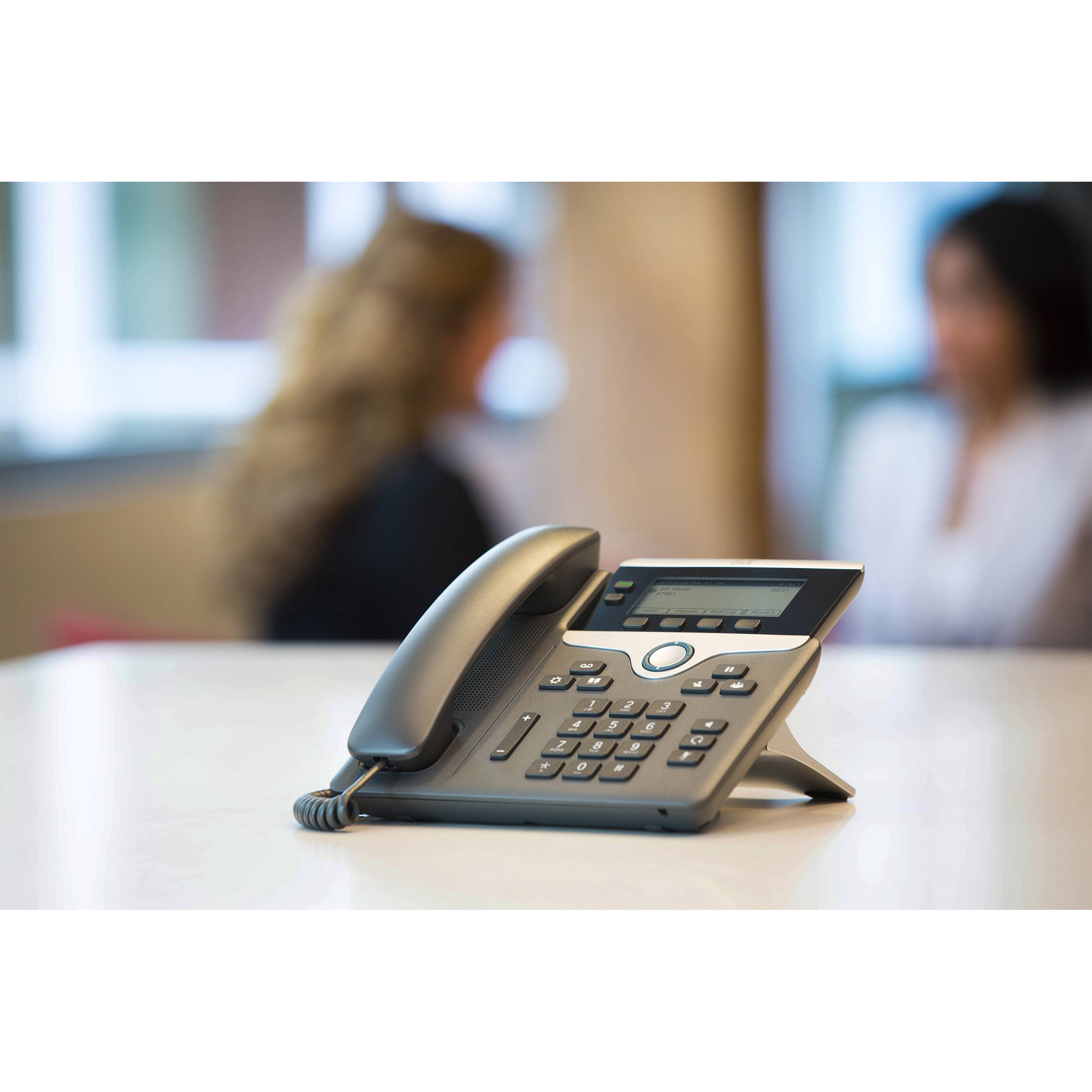 Cisco UC Phone 7821 compact desk phone with 3.5-inch display and Gigabit Ethernet — view 5