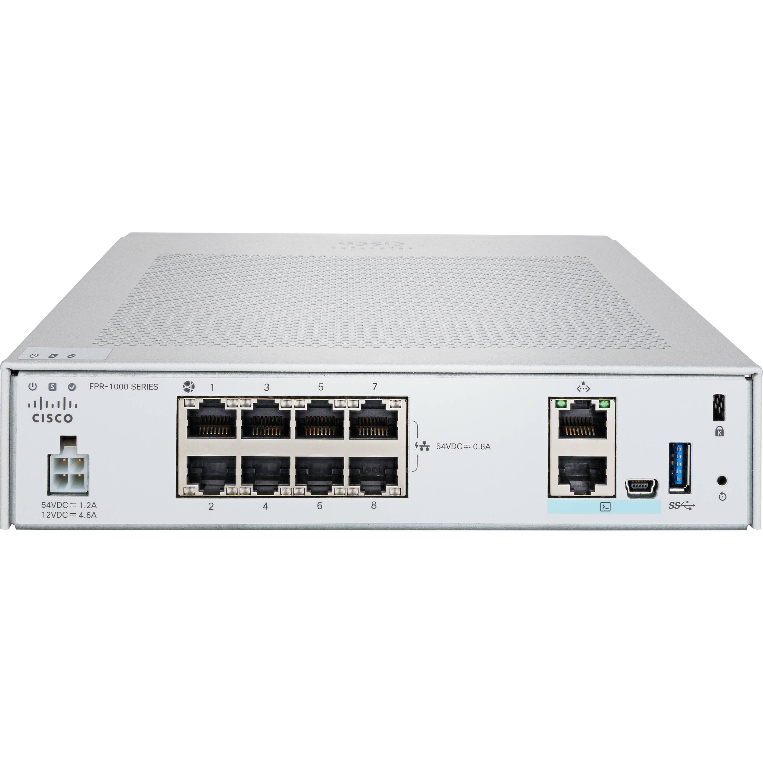 Cisco Firepower 1010 ASA Appliance compact firewall with 8 Gigabit Ethernet ports — view 6